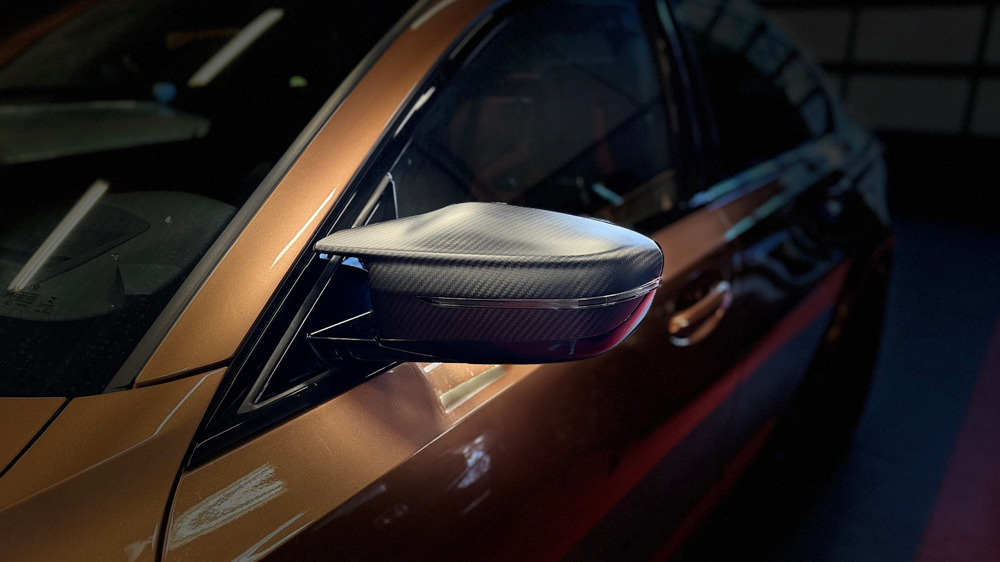 EVOLUTION M | BMW G8x M3/M4 Carbon Fiber Mirror Housing Gloss or Matte