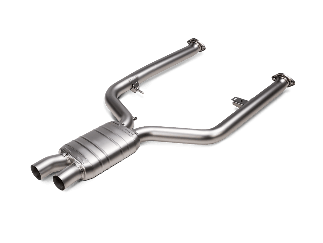 Akrapovic – BMW G8x M3/M4 (Competition) Evolution Link pipe (mid-pipe) OPF Delete (Stainless steel or Titanium) view 1
