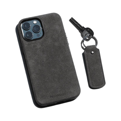 Alcanside | Alcantara Key Ring | Space Grey