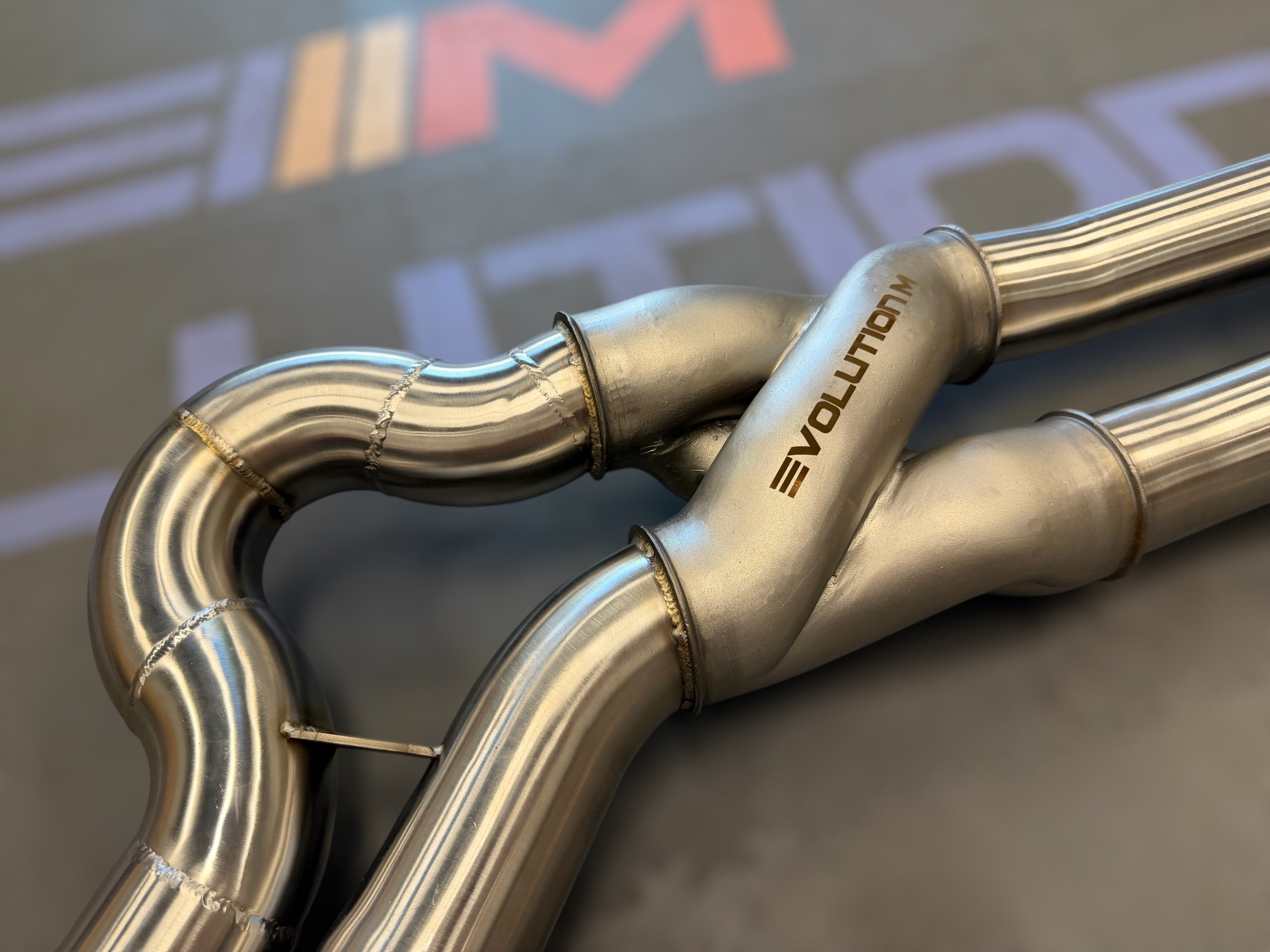 EVOLUTION M – BMW G8x M3 / M4 (Competition/CS/CSL) Equal Length Z-PIPE OPF Delete Midpipe