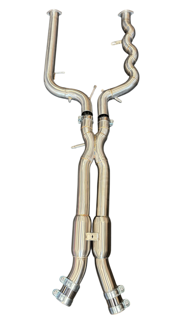 EVOLUTION M – BMW G8x M3/M4 Competition EQUAL LENGTH Exhaust Midpipe with OPF Sensor connectors sold by AutoTopNL