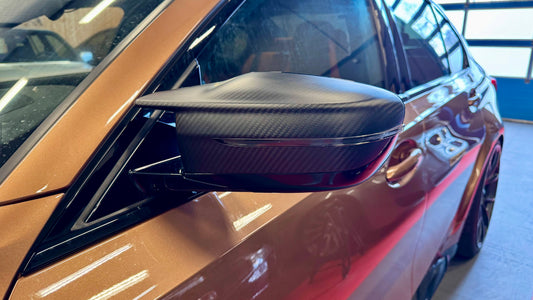 EVOLUTION M | BMW G8x M3/M4 Carbon Fiber Mirror Housing Gloss or Matte