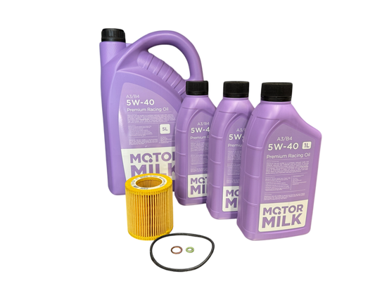 Motor Milk™ | 5W-40 Premium Racing Oil 8L Service kit
