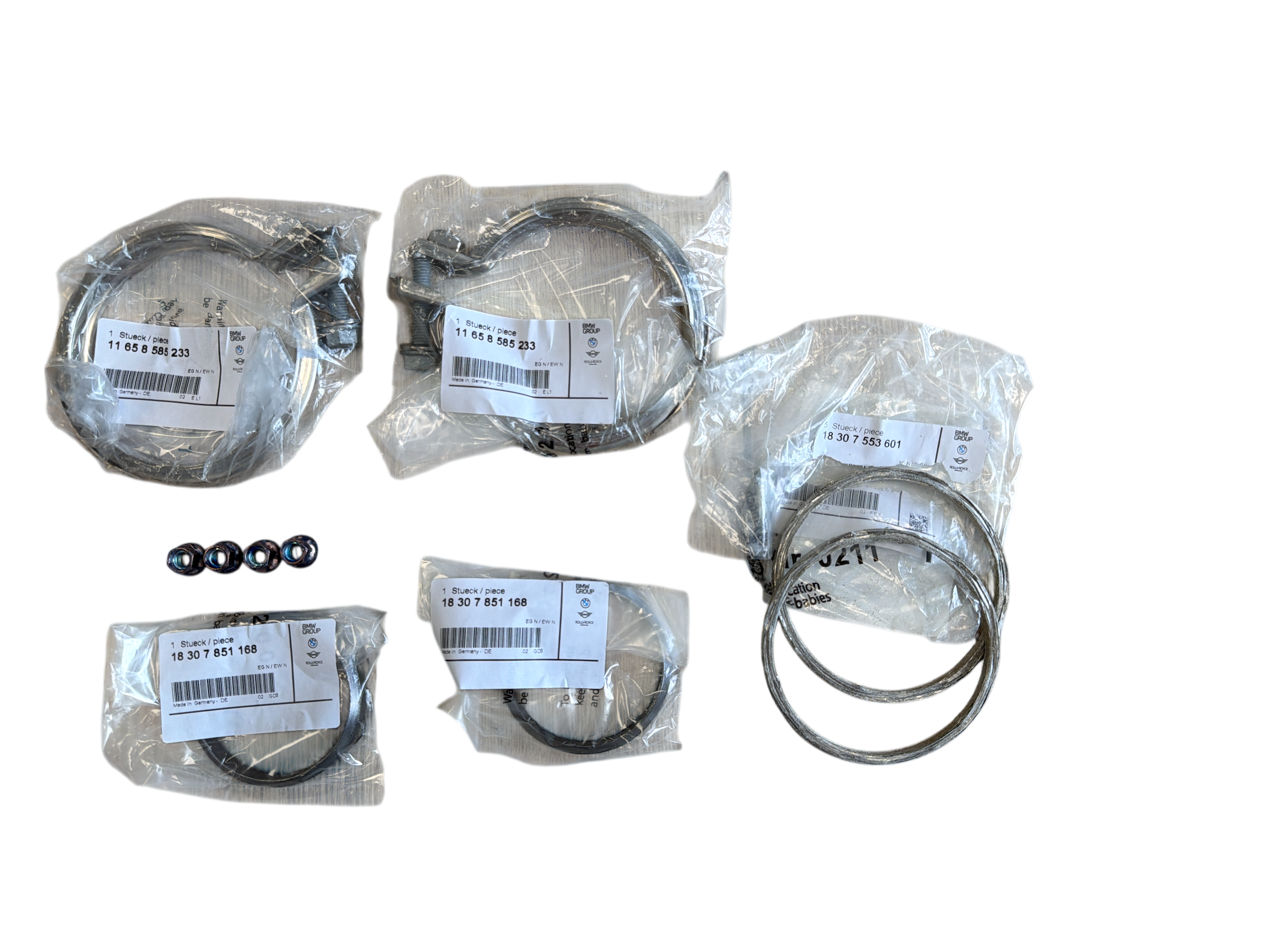 BMW S55 OEM Gasket & Clamp kit
