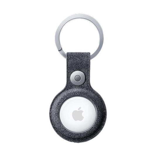 Alcanside Alcantara AirTag Key Ring – Space Grey