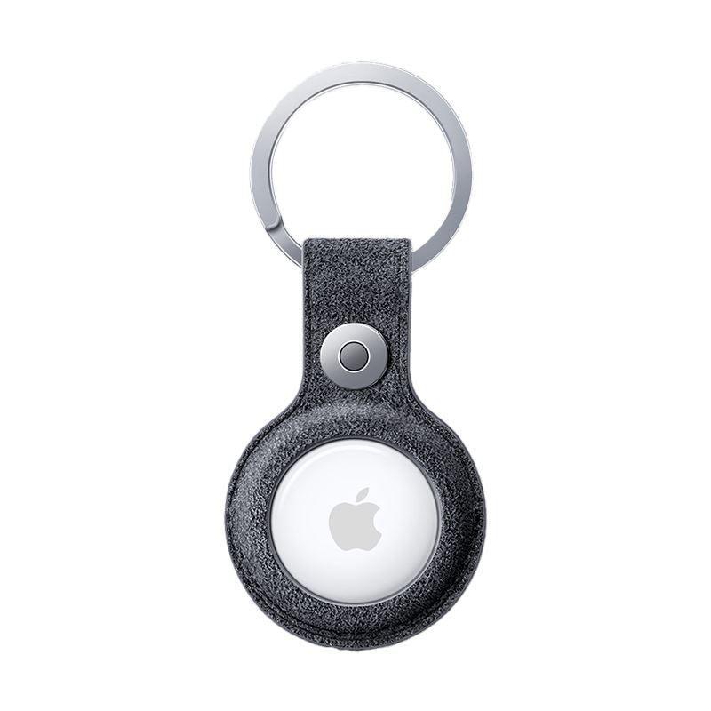 Alcanside | Alcantara AirTag Key Ring | Space Grey