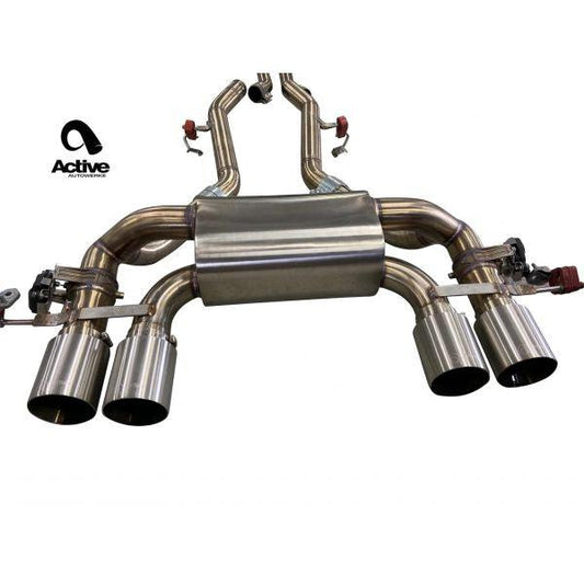 Active Autowerke Valved Rear Silencer – BMW G8x M3/M4 view 1