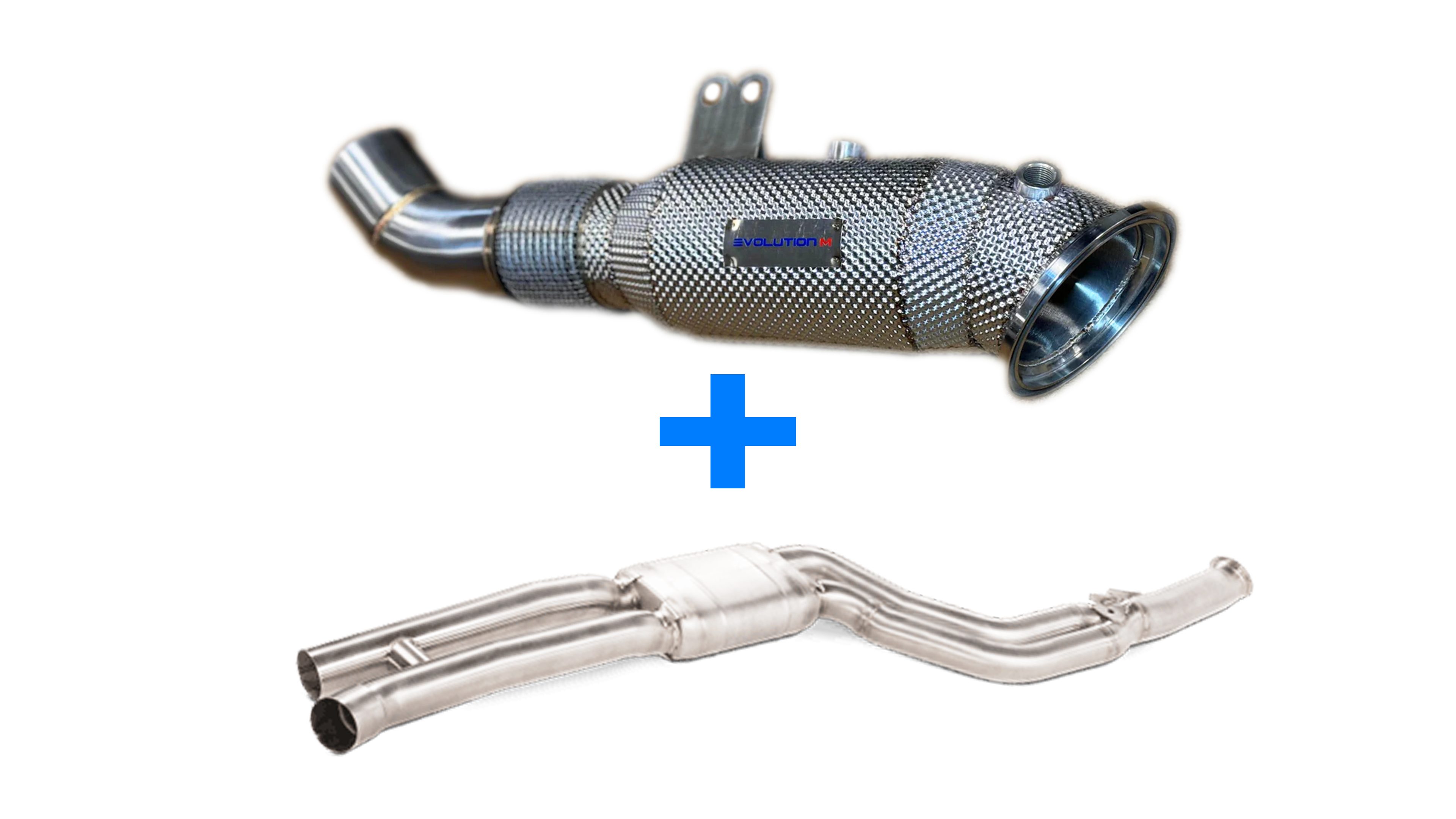 BMW G2x M340i/M440i – EVOLUTION M Downpipe + AKRAPOVIC Mid pipe PACKAGE