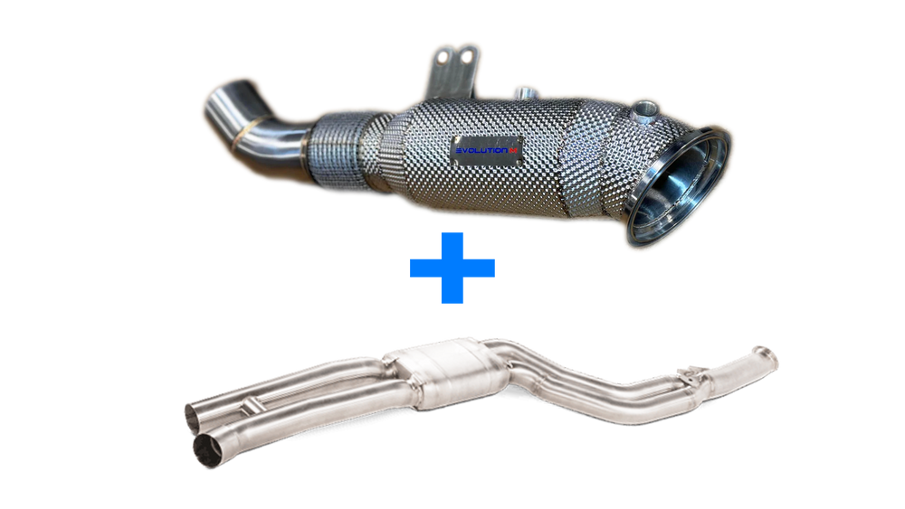 BMW G2x M340i/M440i – EVOLUTION M Downpipe + AKRAPOVIC Mid pipe PACKAGE sold by AutoTopNL