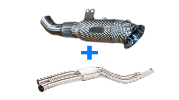 BMW G2x M340i/M440i – EVOLUTION M Downpipe + AKRAPOVIC Mid pipe PACKAGE sold by AutoTopNL