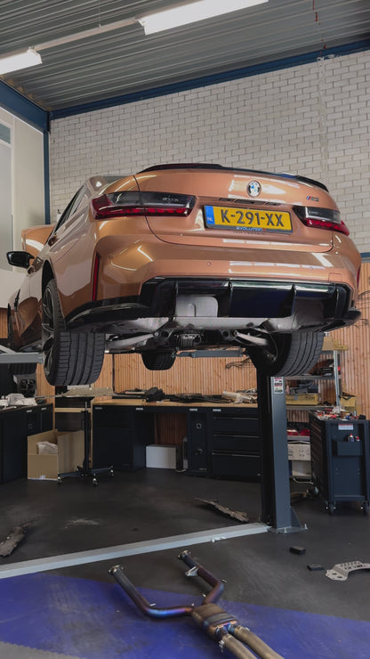 EVOLUTION M | BMW S58 G8x M2 / M3 / M4 Downpipes (catless or 200 cell)
